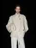 Gabardina Corta de Doble Botón de Corte Ancho Estilo Americano, Estilo Británico Retro, Abrigo Corto Otoño e Invierno para Mujer, Nuevo Estilo Primavera, Estilo Europeo y Americano