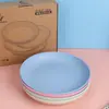 Vajilla de paja de trigo Plato 20cm plato de comida de plástico plato de fruta plato de plástico creativo regalo de actividad