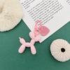 Rojo Rosa Dopamina con Colgante Llavero Negro Celebridad de Internet de Gama Alta Nicho Hecho a Mano Perro Globo Colgante Versátil