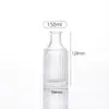 Botella de Aroma Columna Romana de 100ml Rayas Verticales Vidrio Transparente Botella de Aroma Ratán de Mimbre Adornos para el Hogar Botella de Aroma