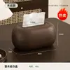 Caja de pañuelos Montaña Nevada, con un lujoso diseño de veta de madera, un mecanismo de resorte incorporado para altura ajustable y un diseño creativo que añade un toque de elegancia a la sala de estar de tu hogar