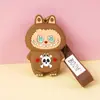 Cartera pequeña Labubu para niños de silicona, pequeño regalo, llavero, colgante, lindo regalito para máquina de garra, en stock