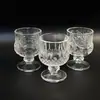 Decoraciones para Mesa de Comedor Vasitos Mini de Licor, Vasos para Licores Fuertes, Juego de Copas, Copas de Vino de Cristal Grabado, Estilo Retro de Lujo Ligero