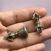 Plata Esterlina S925 Mantra de Seis Caracteres del Tíbet Vajra Mazo Arnes de Cableado Trasero Nube Campana Vajra Juego de Contadores Accesorios