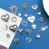Amazon Mezcla 20 Colgante de Amor Etiqueta de Corazón Retro Accesorios de Aleación Collar Pulsera Colgante de Joyería con Forma de Corazón