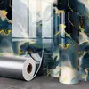 Papel Tapiz de Cemento Rugoso con Lámina de Oro para Habitaciones sin Terminar, Pegatinas de Pared Anticolisión, Papel Tapiz Autoadhesivo, Engrosado para Decoración, Impermeable, Resistente al Aceite, Resistente a la Humedad