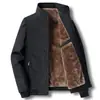 Ropa de Otoño e Invierno para Hombres Jóvenes y de Mediana Edad, Chaqueta de Lana de Cordero, Forrada de Polar y Engrosada, Abrigo Cálido y Oversize para Personas Mayores