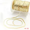 Cadena de Hoja Chapada en Oro de Fuerte Retención de Color, Cadena de Hueso de Serpiente Plana, Cadena Suelta Semiacabada, Collar Hecho a Mano para DIY, Cadena para Clavícula, Cadena de Moda