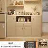 Aparador de Madeira Yijia Armário de Armazenamento Integrado de Parede, Armário de Armazenamento de Chão para Sala de Estar, Pequeno Armário de Armazenamento, Armário de Chá