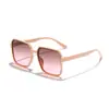 Gafas de Sol de Moda Estilo Océano Protección UV al Aire Libre Protección Solar Cadena Europea y Americana Transfronteriza Gafas de Sol de Montura Cuadrada Grande Envío Gratis C