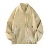 Nueva chaqueta de cuero casual de moda para hombre de otoño, estilo de Hong Kong moderno, corte holgado, acabado lavado, ropa retro para hombre