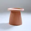 Mesa de Café Redonda de Plástico Nórdica para Sala de Estar, Mesa Auxiliar Simple para Apartamentos Pequeños, Lujo Ligero Creativa Moderna Estilo Ins