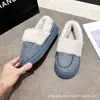 Pantuflas de ante sintético japonés y coreano con tacón cubierto, suela suave, interior de algodón y lino, ligeras, estilo de pareja, adecuadas para el hogar, invitados y viajes