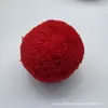 En stock 8 cm pompón de cachemira roja, bola de felpa hecha a mano extragrande para ropa, sombreros, bufandas, accesorios y materiales decorativos
