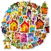 Transfronterizo Nuevo 56 Fantasía Colorido Casa Mágica Dibujos Animados Pegatinas de Graffiti Material para Cuaderno Pegatinas Decorativas para Equipaje