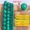 Cuentas de turquesa en stock, cuentas sueltas para pulseras DIY, accesorios de turquesa de alta densidad al por mayor