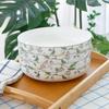 Vajilla de porcelana fina Plato hondo Plato hondo Plato para sopa Plato para arroz Plato nido Plato para arroz casero Plato de cerámica japonesa creativa