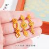 Tienda de oro con oro de arena de Vietnam accesorios DIY flor anillo de seda entrelazado amor geométrico cuadrado pulsera collar accesorios