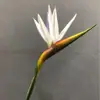 Se Puede Ver Flor de Ave del Paraíso Simulada de PU Strelitzia Reginae Arreglo de Flores de Plástico Blando Decoración del Hogar Estilo Europeo Individual Planta Decorativa de Ave Grulla de Fuego