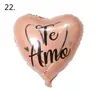 Nuevo Globo de Aluminio de 18 pulgadas para el Día de San Valentín Español Boda Declaración de Amor Diseño de Escena Globo de Helio al por Mayor