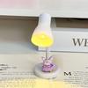 Mini Lámpara de Mesa LED Pequeña Linda de Corazón para Niña Dormitorio Dormitorio Protección Ocular Lámpara de Lectura Dibujos Animados Luz Nocturna Adornos de Escritorio