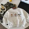 Moletom Infantil Bangcheng 2026 Nova Coleção Primavera e Outono Meninos Estampa Cartoon Pulôver Meninas Moda Outono