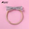 Accesorios para el cabello creativos hechos a mano de SweetFirstLove para Europa y Estados Unidos, terciopelo de bebé de color sólido con lazo, anillo para el cabello