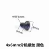 Lâmpadas e lanternas roscas cruzadas dente de máquina cabeça chata 5mm placa de suspensão parafuso soquete sextavado parafuso de madeira acessórios de iluminação
