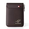 Bolsa para Tarjeta de Identificación para Conducir para Hombre Bolsa para Tarjetas con Franja de Color Pequeña Impermeable Antirrobo Cepillo Antidesmagnetización Bolsa para Identificación Multitarjeta
