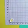 Flor Dorada Púrpura de Dos Colores Flor de Huevo Accesorios de Resina Pinza de Pegamento Cremoso Funda para Teléfono Móvil Agujero Decorativo Caja de Almacenamiento para Zapatos Parche