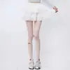 Calcetines con lazo de pedrería lolita primavera verano finos estilo ballet deseo puro medias dulces JK calcetines de seda embellecedores de piel para mujer