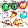 Tótem Inmortal Minecraft Manzana Dorada Ojo de Ender Llavero Juego de Cuatro Piezas para Salvar Vidas Llavero Acrílico Periférico