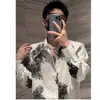 Camisa com Design-sense Primavera/Verão Nova Solta Emagrecedora Versátil Tendência Moda Resistente Strass Hot-fix Estilo Pequena Fragrância