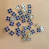 Nuevo arte de uñas transfronterizo color circón trébol de cuatro hojas joyería de circón de lujo japonesa flor accesorios para uñas diamante al por mayor