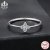 Anillo Aifula Sencillo de Suerte Trébol de Cuatro Hojas Moissanita Plata de Ley S925 Anillo Pulsera Elegante de Lujo para Mujeres Venta al por Mayor