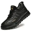 Invierno 2023 Nuevo Estilo Zapatos de Algodón para Hombre con Forro de Lana Calientes de Moda Tendencia Zapatos Suela Suave Versátiles Zapatos Deportivos Casuales sin Cordones