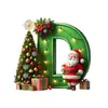 Navidad Transfronteriza Nuevo Papá Noel 26 Letras Inglesas Coche Transformador Digital Transformador Colgante Decoración