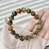 Pulseira Colorida de Sementes de Bodhi com Design de Patinha de Gato Esculpida, Círculo Único Torcido à Mão Joia para Alívio de Estresse para Mulheres, Atacado
