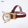 Farol LED de luz forte transfronteiriço Luz para Pesca Noturna Lanterna de cabeça mini compacta Lanterna recarregável conveniente