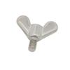 Acessórios para assento de mastro de bandeira com parafuso borboleta 304, porca borboleta fixa de aço inoxidável 304, parafuso manual 10mm15mm
