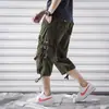 Calça Capri Casual de Comércio Exterior Masculina Roupa de Trabalho Marca Tendência Calça Casual Shorts Coreanos Calça Esportiva Calça de 7 Pontos Masculina