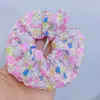 Lazo para el Cabello de Dibujos Animados Florales Dulces Lindo Gato Gatito Cuerda para Cola de Caballo Alta Accesorio para el Cabello Versátil de Moda