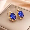 Tiliani Atacado Brincos Europeus e Americanos Moda Best-Seller Estilo Simples Grande Fecho de Oito Garras Dourado com Pedras Preciosas