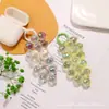 Nuevo Colgante de Llavero de Racimo de Uvas con Cuentas Acrílicas Translucidas de Colores Estilo Lindo y Fresco para Funda de Auriculares Bolsa