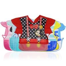 Novos produtos materno-infantis transfronteiriços EVA reverso desgaste infantil impermeável arroz bolso bebê desenho animado comendo macacão de bebê de manga comprida