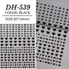 Pegatinas para Uñas de Corazón Personalizables, Lote Mixto de Varios Estilos, Corazón de Color Sólido Simple Versátil Plano, Pegatinas para Uñas DIY Estilo Dh