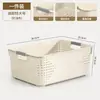 Cesta de armazenamento de roupas oca de plástico transfronteiriça, cesta de armazenamento de lanches e brinquedos, cesta de plástico, caixa de armazenamento de produtos de skincare