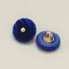 Botones de Resina de Terciopelo para Trajes Tang y Hanfu, Botones Metálicos para Suéteres y Abrigos, Botones Decorativos Redondos Cosidos a Mano, Disponibles en 20 Colores