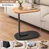 Gabinete de Té Lateral Móvil, Mesa Moderna Minimalista, Mesa Lateral para Sofá, Mesa de Café Sencilla, Pequeño Gabinete de Mesa de Té para Uso Doméstico