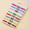 Pulsera de Mariposa de Arcilla Polimérica Colorida Amigo Fiel Pulsera de Cuentas Mejores Amigas Joyería Transfronteriza Esmalte Aleación Venta al por Mayor